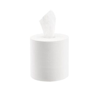 Bobine d'essuyage papier blanc