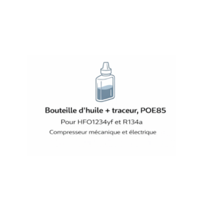 Bouteille d'huile POE80, pour HFO1234yf et R134a, compresseur mécanique et électrique