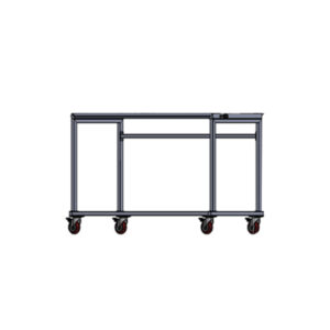 Chariot a roulettes pour double support de jantes