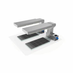 Aire de préparation avec plancher aspirant + plénum