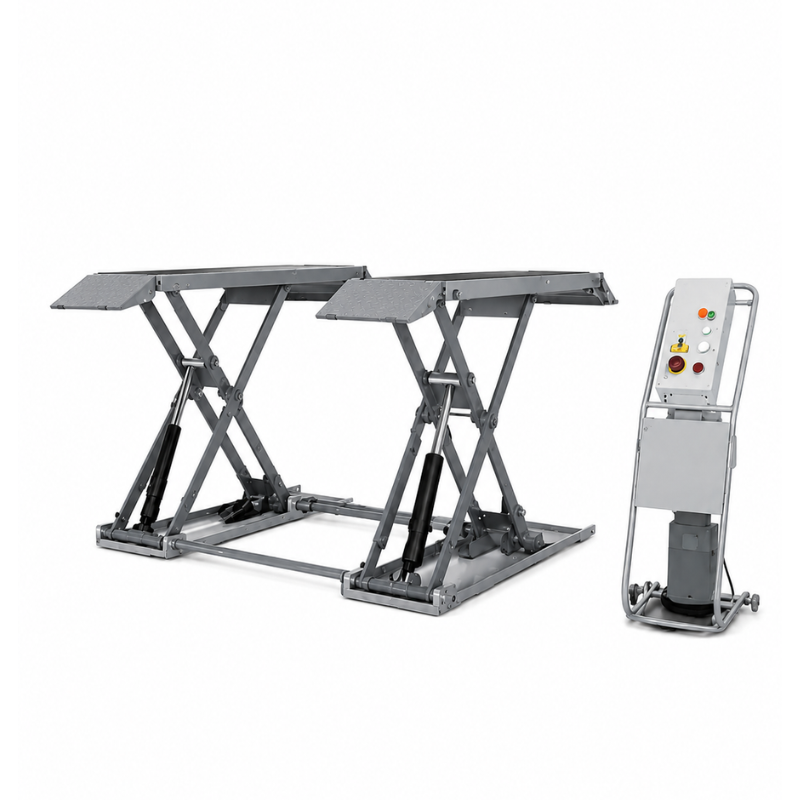 PONT ELEVATEUR HYDRAULIQUE A CISEAUX 1 M - 220 V - 3 T